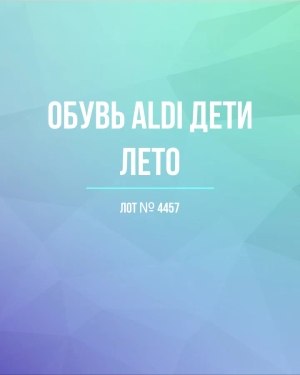 Купить Обувь ALDI дети лето#10 кг, ЛОТ №4457 оптом в Чебоксарах и Чувашской Республике