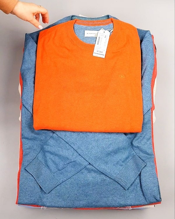 Фотография  600 - Джемпера легкие мужские TOM TAILOR 124#8,35 кг, ЛОТ №7605 оптом в Чебоксарах и Чувашской Республике