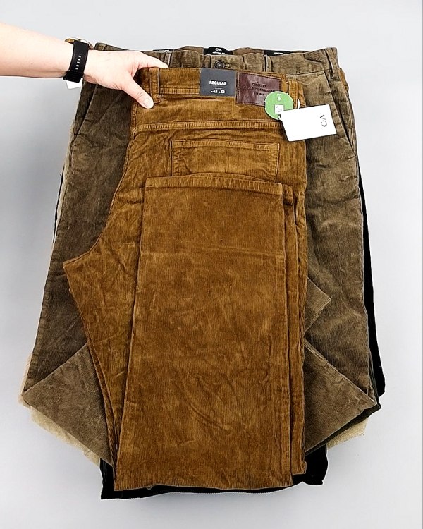 Фотография  676 - Брюки вельветовые м/ж C&A 025#10 кг, ЛОТ №8031 оптом в Чебоксарах и Чувашской Республике