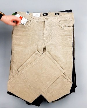 Фотография  355 - Брюки вельветовые м/ж C&A 025#10 кг, ЛОТ №7902 оптом в Чебоксарах и Чувашской Республике