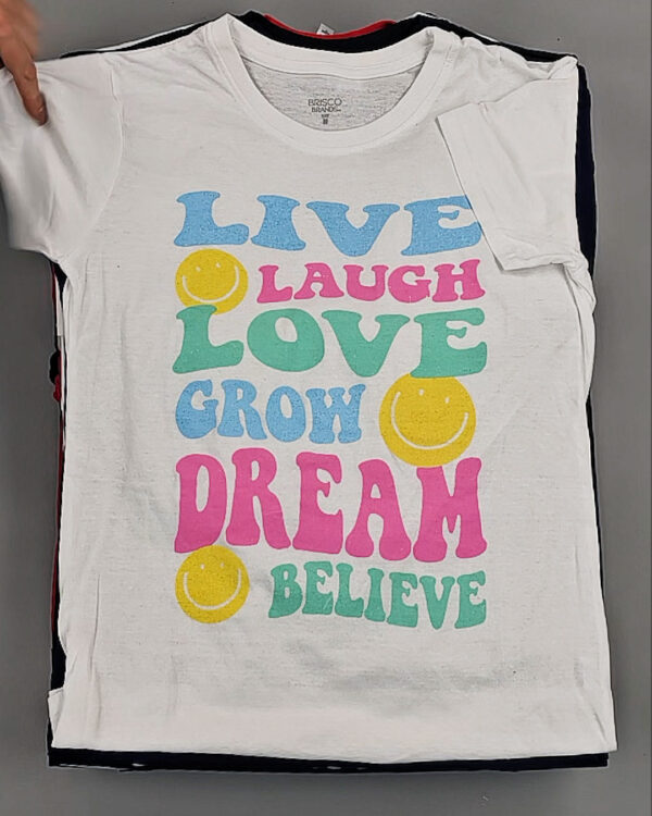 Фотография  618 - Футболки м/ж (Printed T-Shirts New)#5 кг, ЛОТ №8913 оптом в Чебоксарах и Чувашской Республике