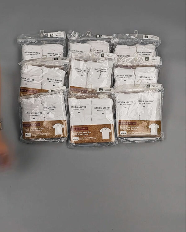 Фотография  950 - Футболка белая муж Корея 085#5 кг оптом в Чебоксарах и Чувашской Республике