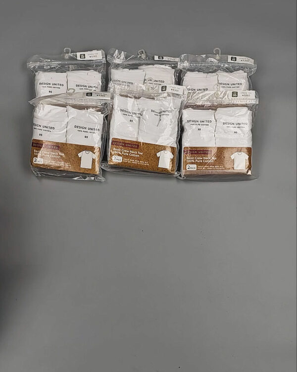 Фотография  549 - Футболка белая муж Корея 085#5 кг оптом в Чебоксарах и Чувашской Республике